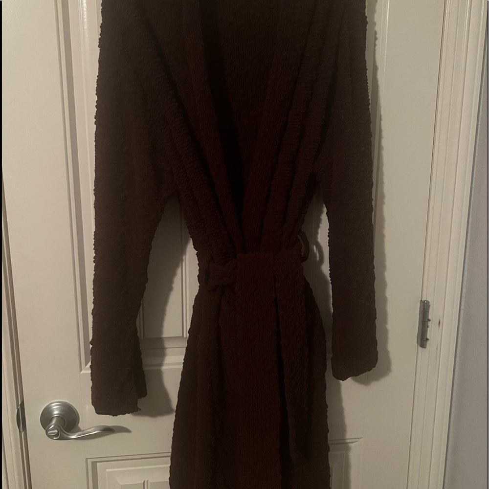 Brown Q.U.E Women’s Robe with Belt.
